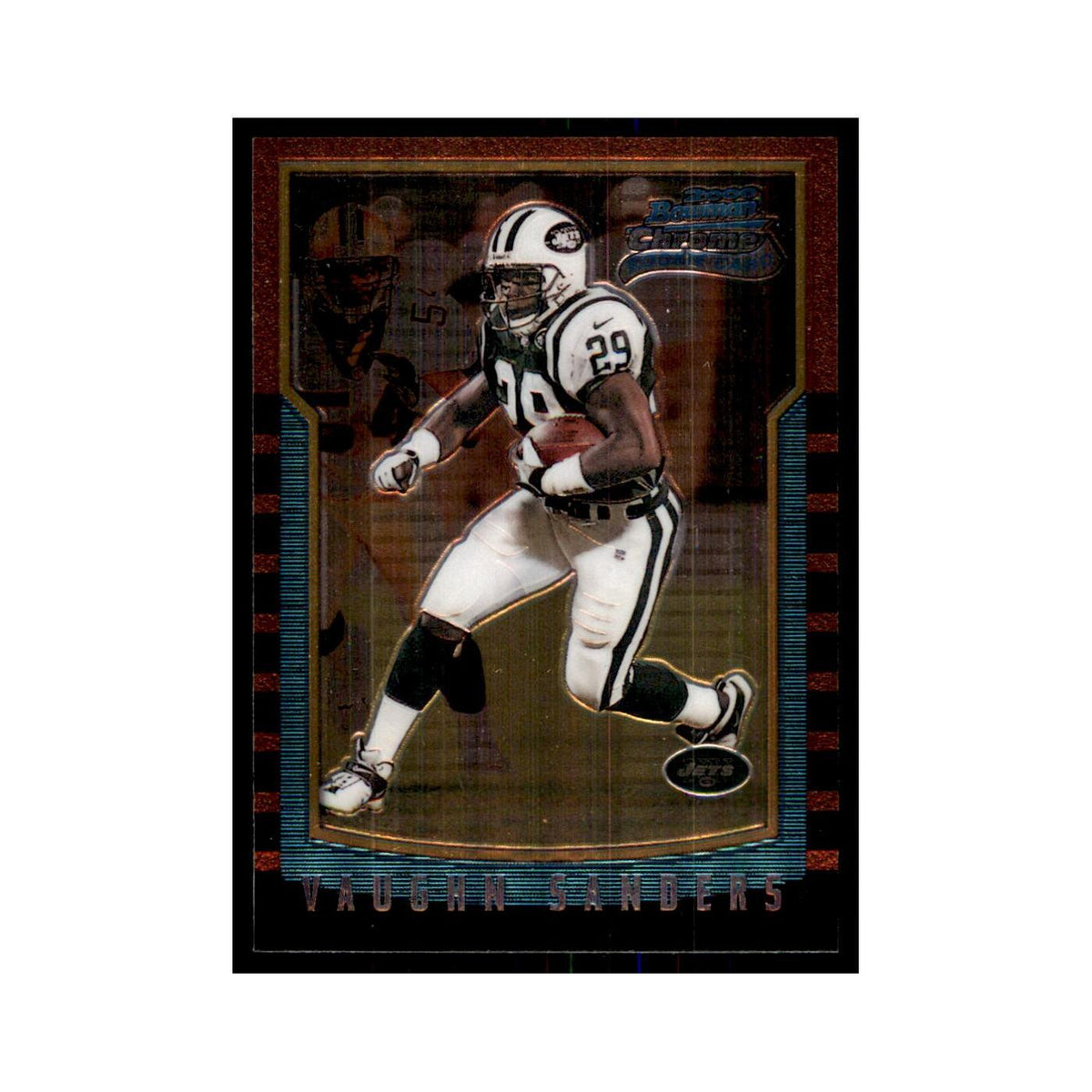 2000 Bowman Chrome Vaughn Sanders RC Football Cards #204