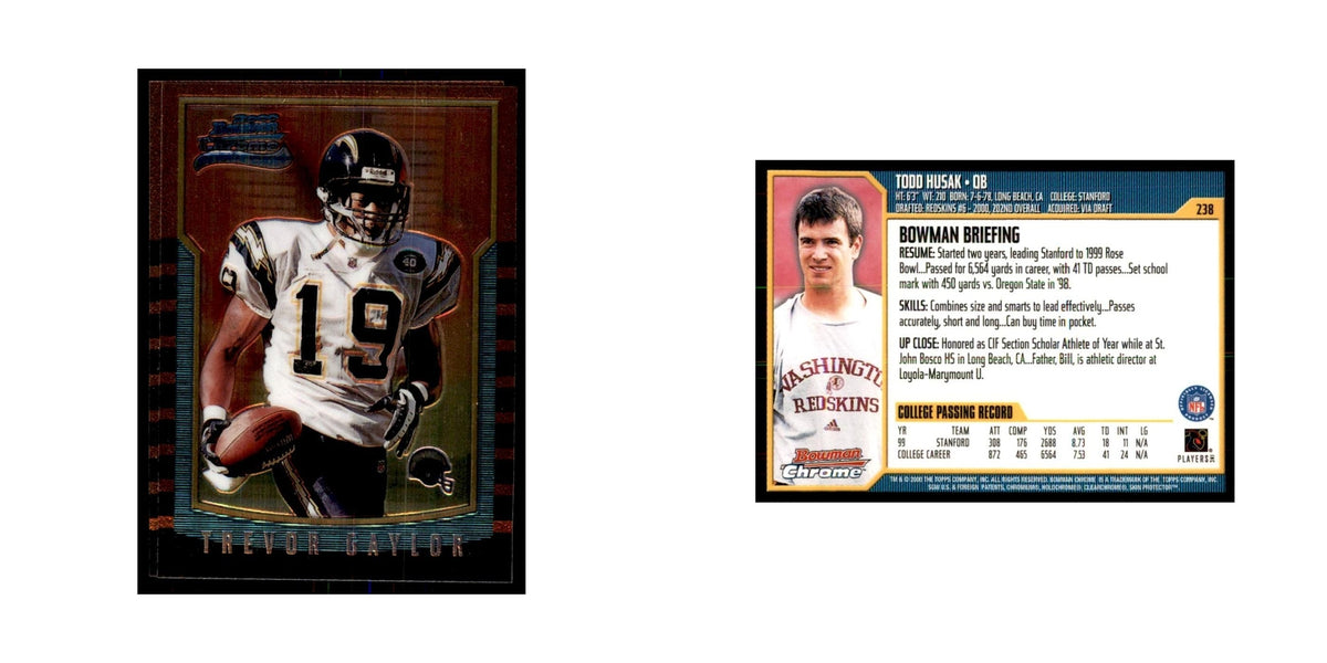 2000 Bowman Chrome Todd Husak RC Football Cards #238