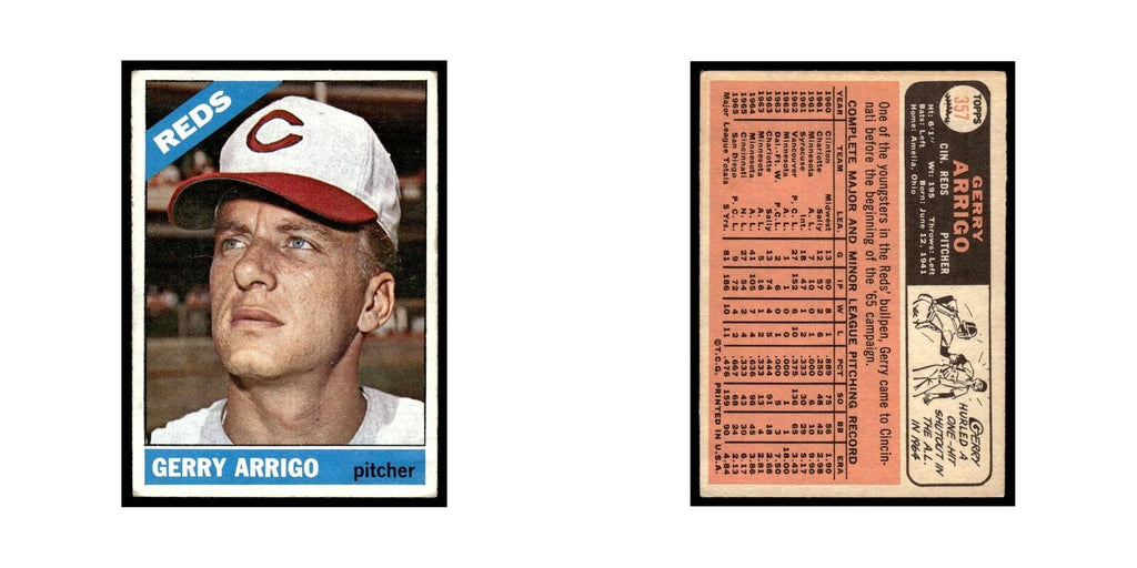 1966 Topps Gerry Arrigo Reds #357
