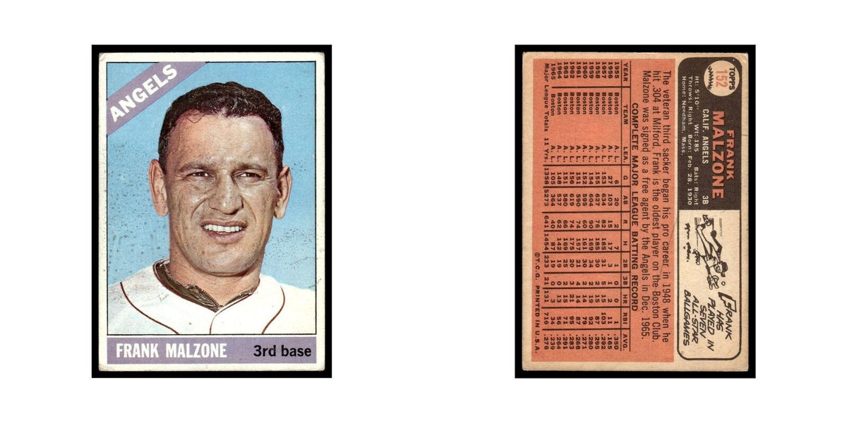 1966 Topps Frank Malzone Angels #152