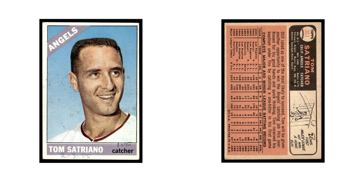 1966 Topps Tom Satriano Angels #361