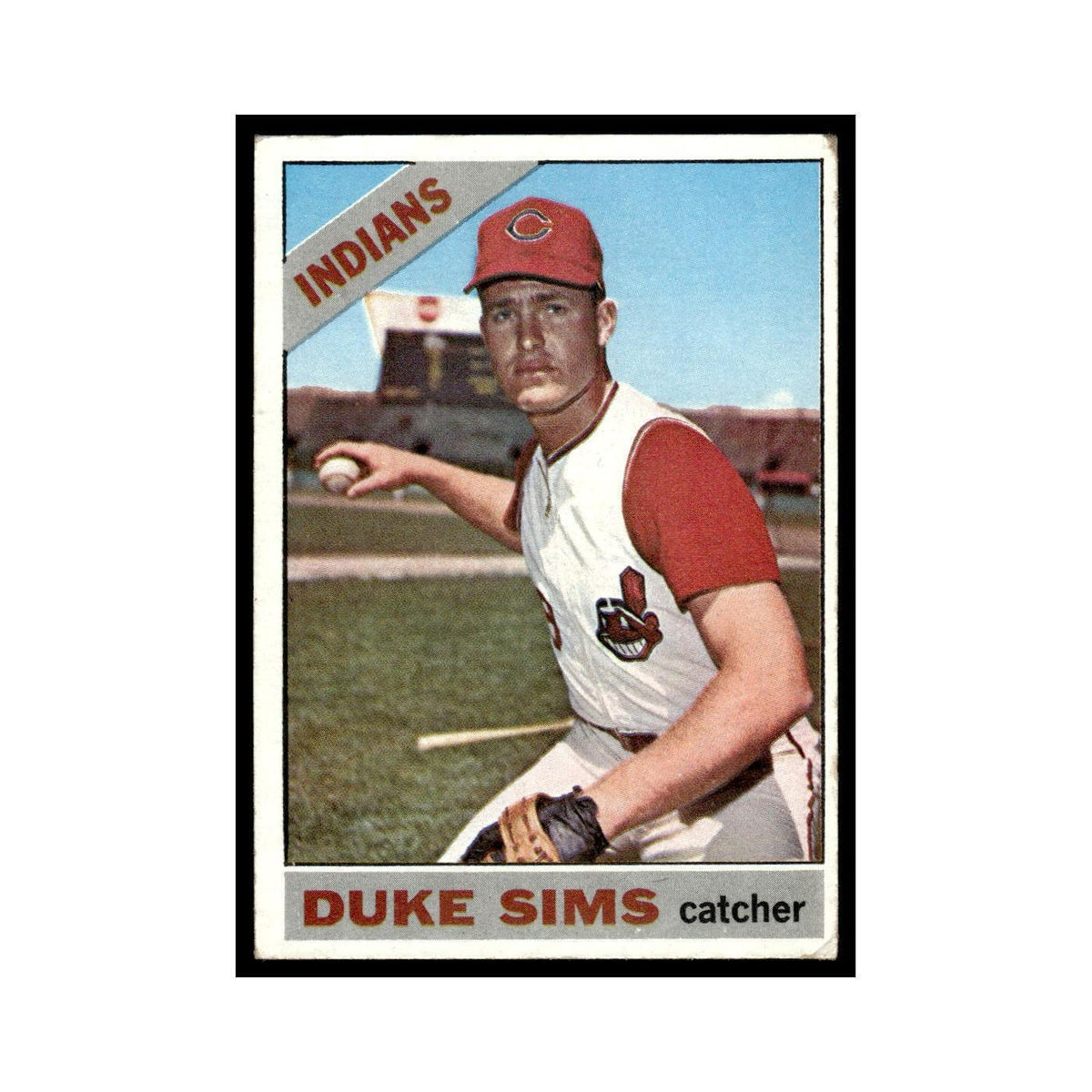 1966 Topps Duke Sims RC Indians #169