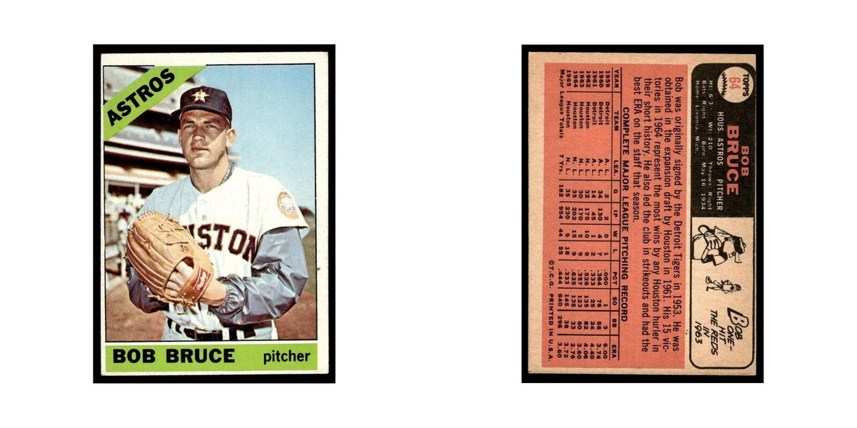 1966 Topps Bob Bruce Astros #64