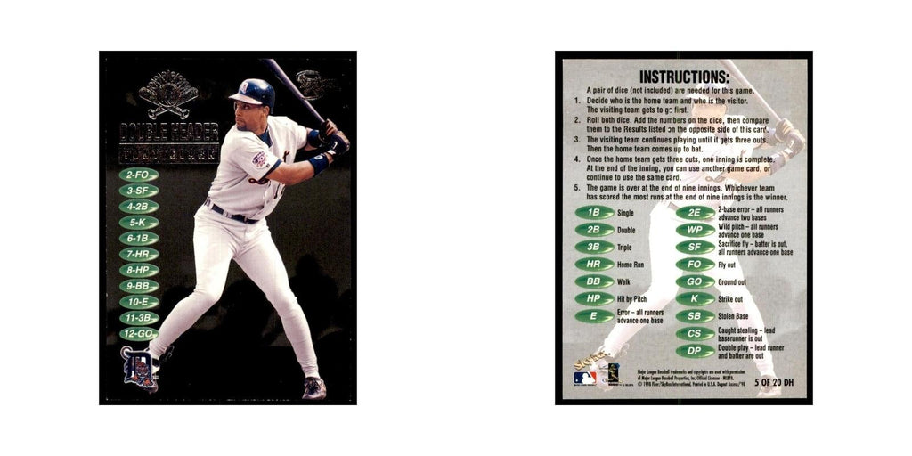 1998 SkyBox Dugout Axcess Tony Clark Baseball Cards #5 OF 20