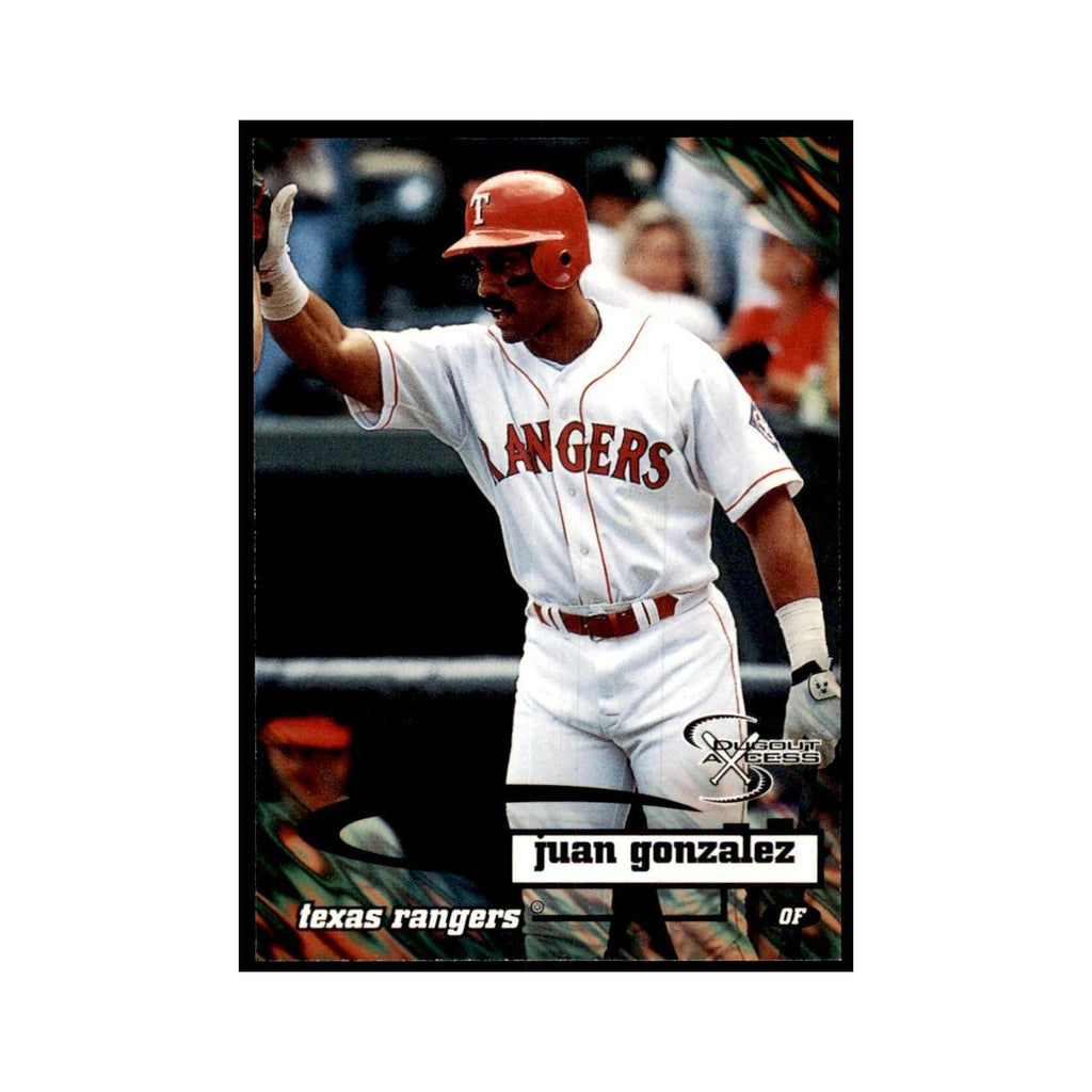 1998 SkyBox Dugout Axcess Juan Gonzalez Baseball Cards #85