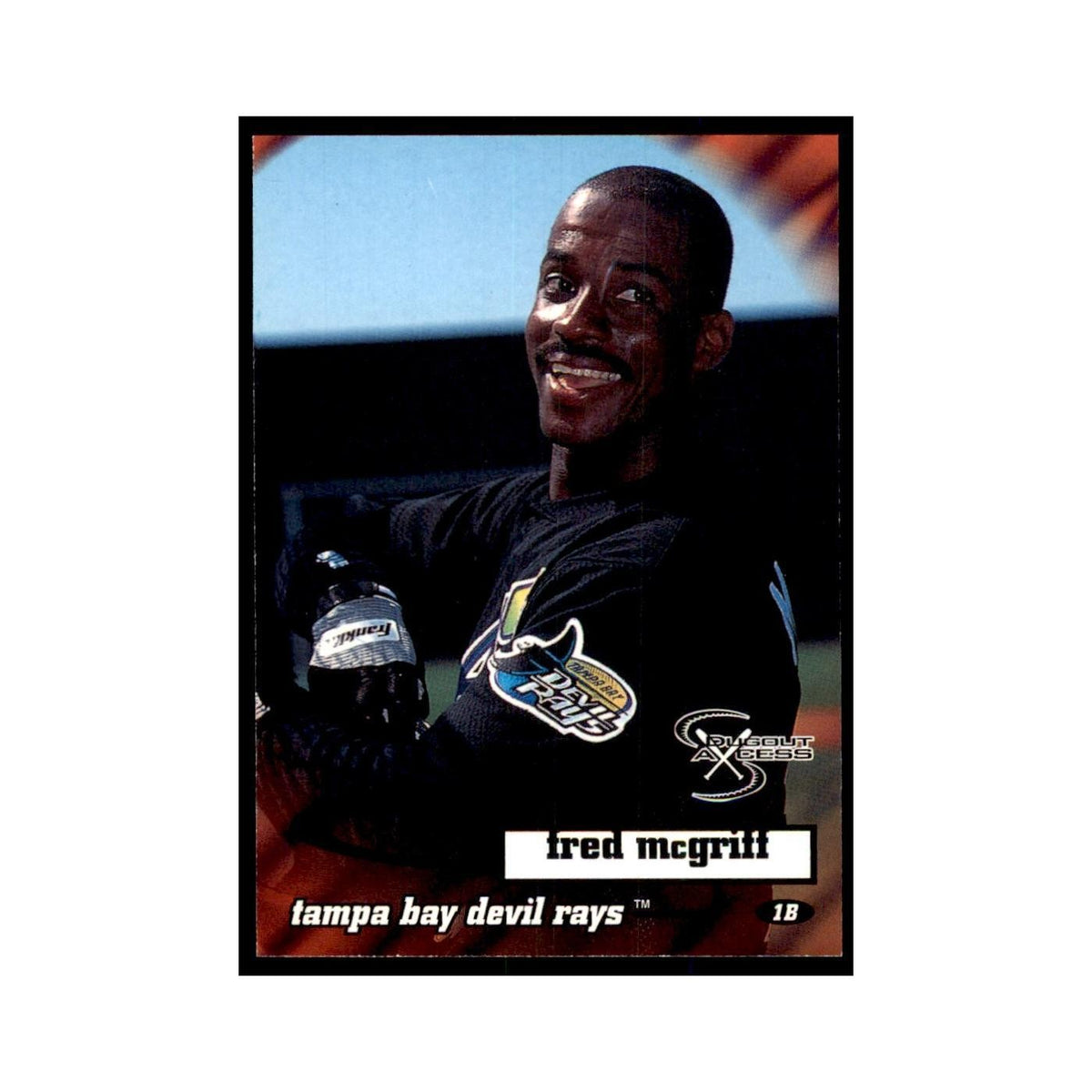 1998 SkyBox Dugout Axcess Fred McGriff Baseball Cards #82
