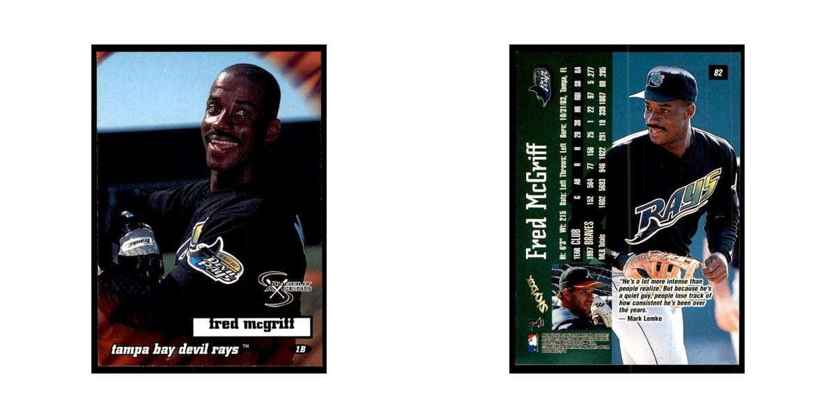 1998 SkyBox Dugout Axcess Fred McGriff Baseball Cards #82