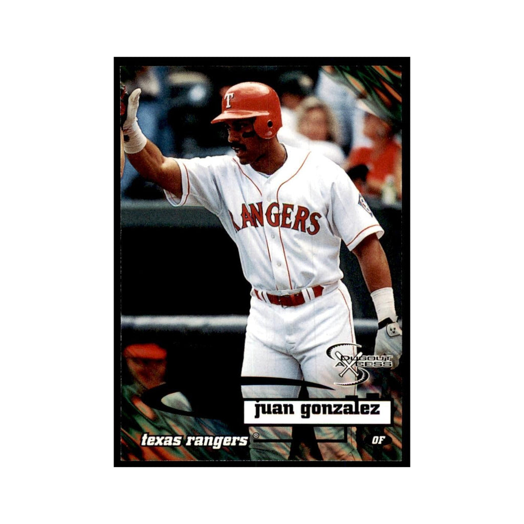 1998 SkyBox Dugout Axcess Juan Gonzalez Baseball Cards #85