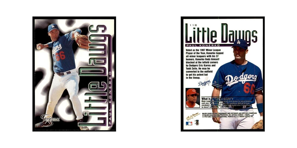 1998 SkyBox Dugout Axcess Paul Konerko Baseball Cards #118