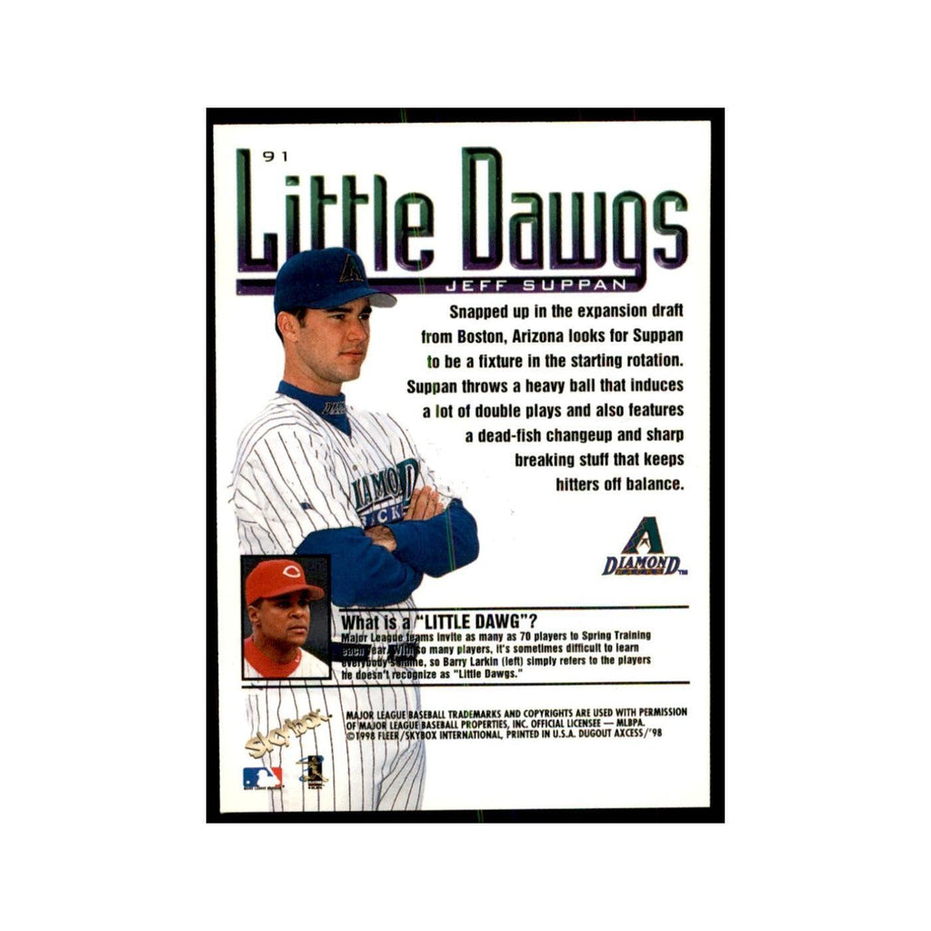 1998 SkyBox Dugout Axcess Jeff Suppan Baseball Cards #91