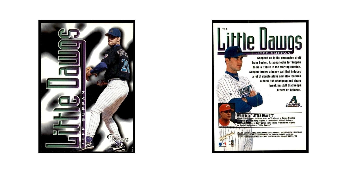 1998 SkyBox Dugout Axcess Jeff Suppan Baseball Cards #91