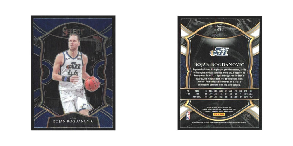 2020-21 Panini Select Bojan Bogdanovic Jazz #47