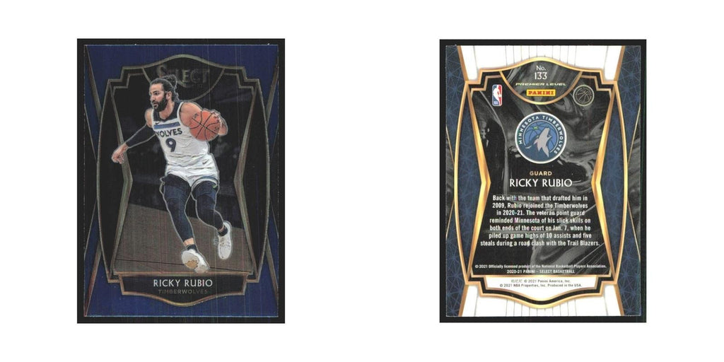 2020-21 Panini Select Ricky Rubio Timberwolves #133