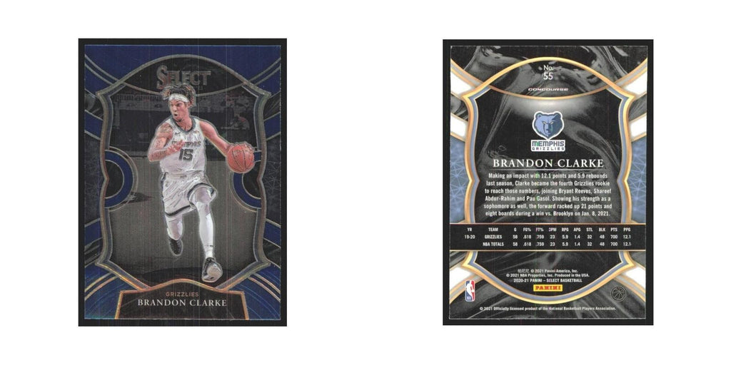 2020-21 Panini Select Brandon Clarke Grizzlies #55