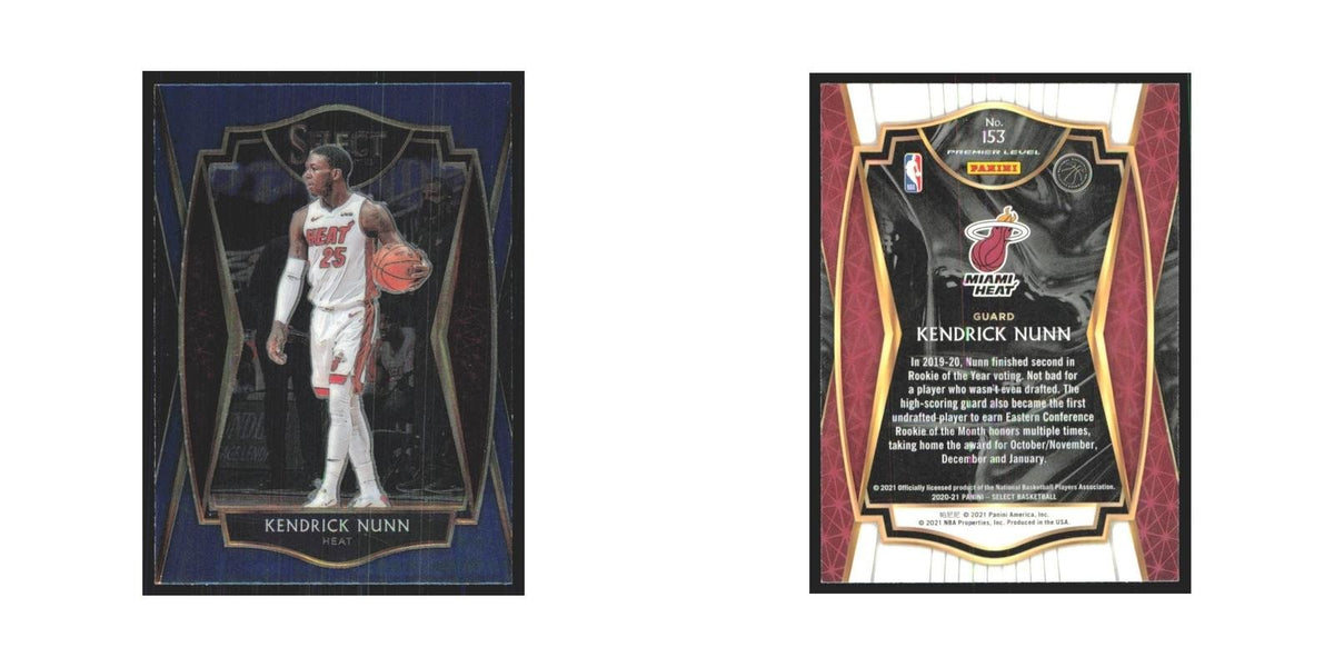 2020-21 Panini Select Kendrick Nunn Heat #153