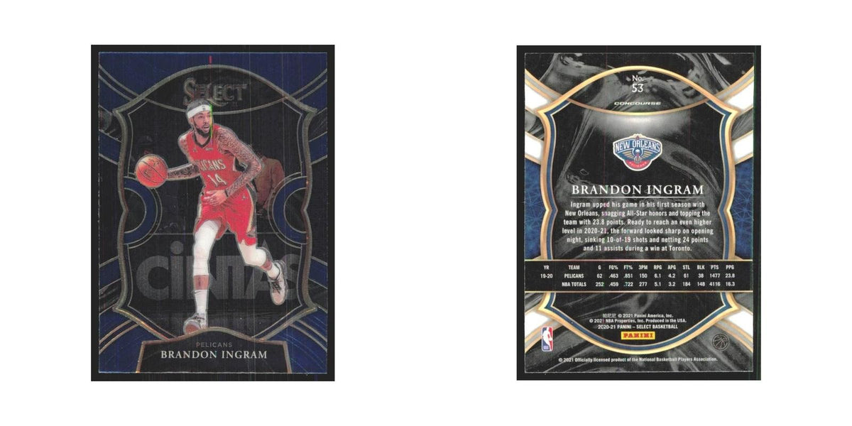 2020-21 Panini Select Brandon Ingram Pelicans #53