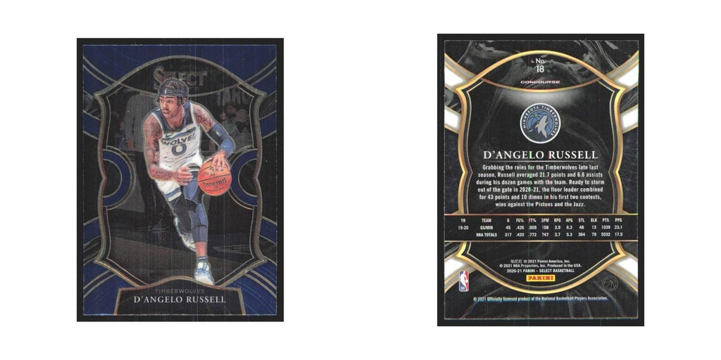 2020-21 Panini Select D'Angelo Russell Timberwolves #18