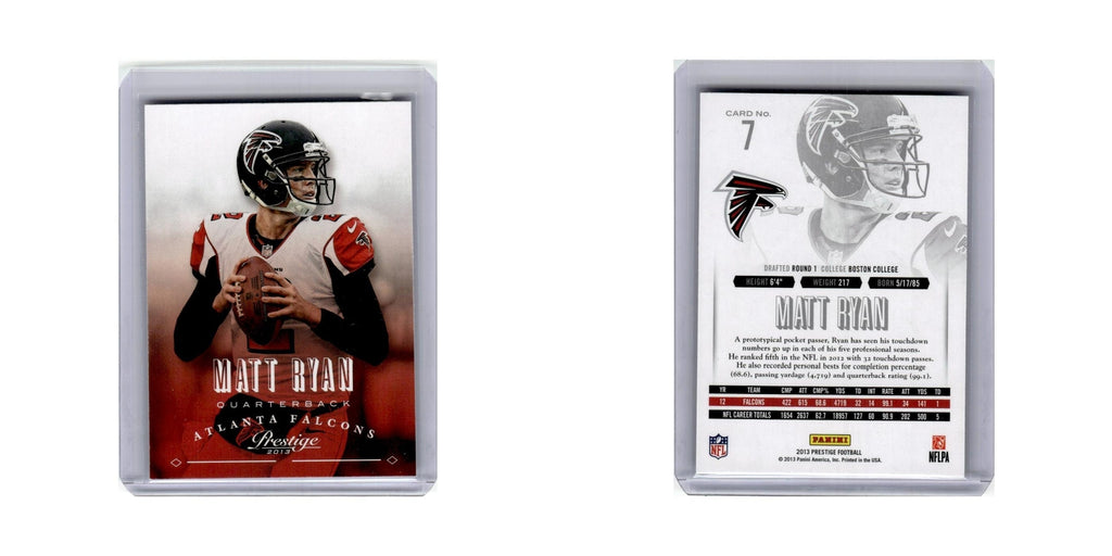 Matt Ryan 2013 Panini Prestige #7 Atlanta Falcons Football Card NM