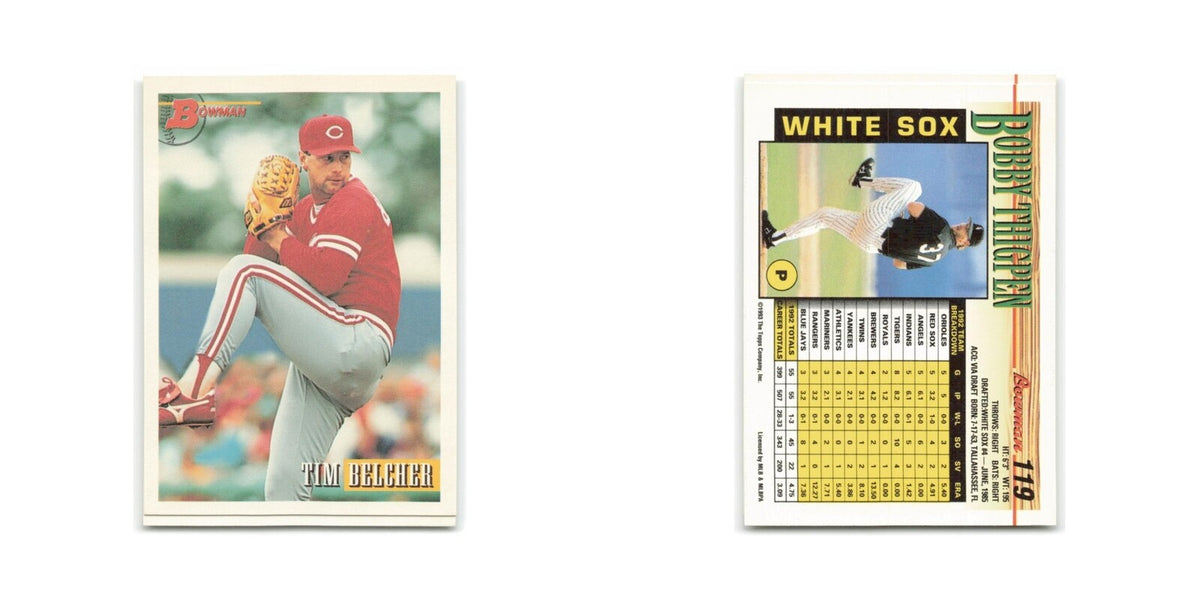 Tim Belcher 1993 Bowman #118 Cincinnati Reds Baseball Card NM