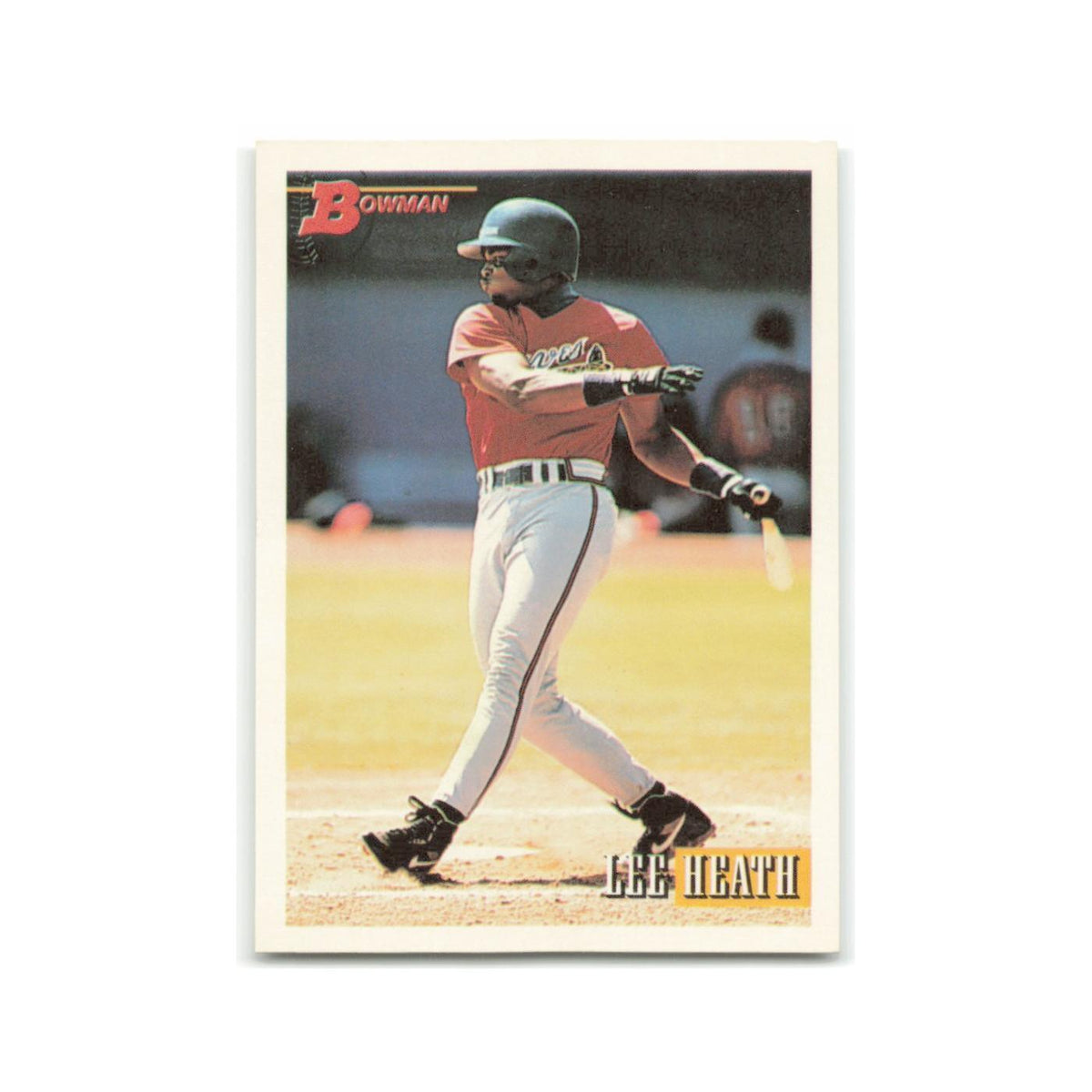 Lee Heath Rookie 1993 Bowman #114 Atlanta Braves Baseball Card NM