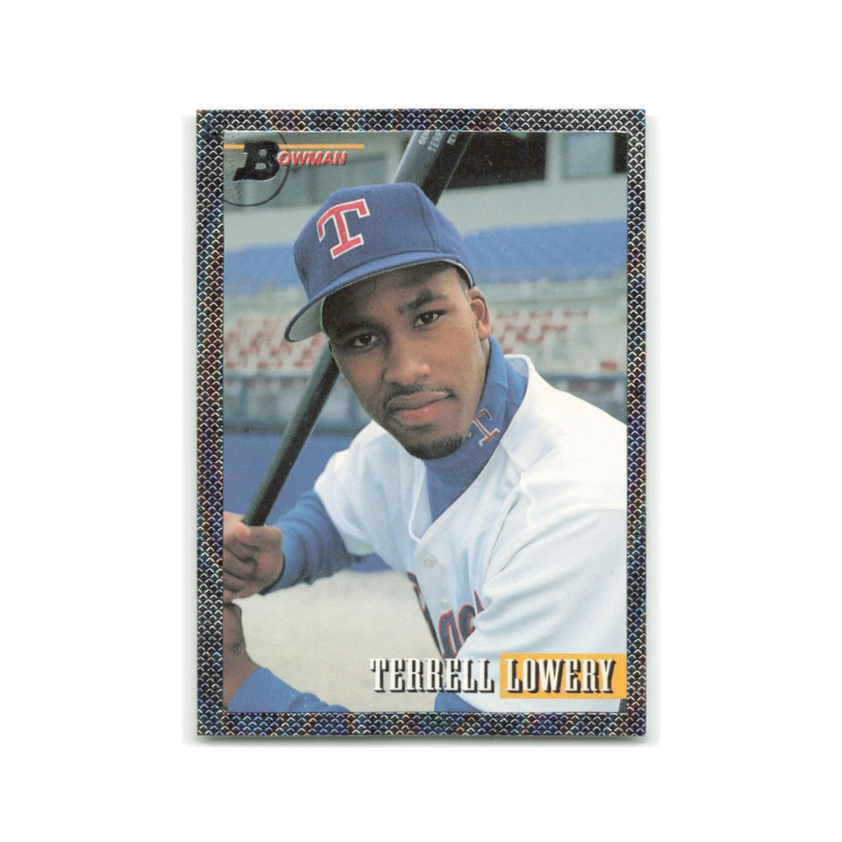 Terrell Lowery Rookie Foil 1993 Bowman #373 Texas Rangers Baseball Card NM