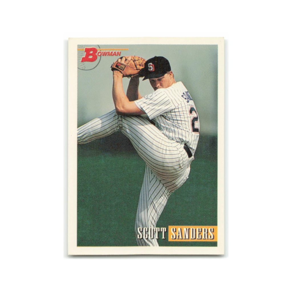 Scott Sanders Rookie 1993 Bowman #110 San Diego Padres Baseball Card NM