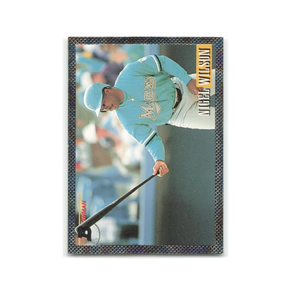 Nigel Wilson Rookie Foil 1993 Bowman #351 Florida Marlins Baseball Card NM