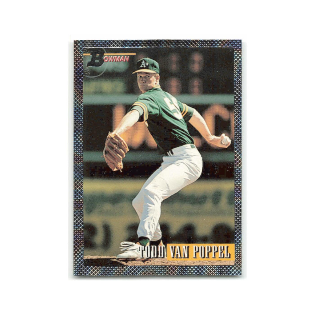 Todd Van Poppel Rookie Foil 1993 Bowman #371 Oakland Athletics Baseball Card NM
