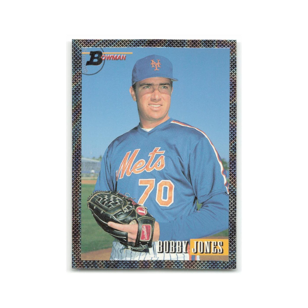Bobby Jones Rookie Foil 1993 Bowman #355 New York Mets Baseball Card NM