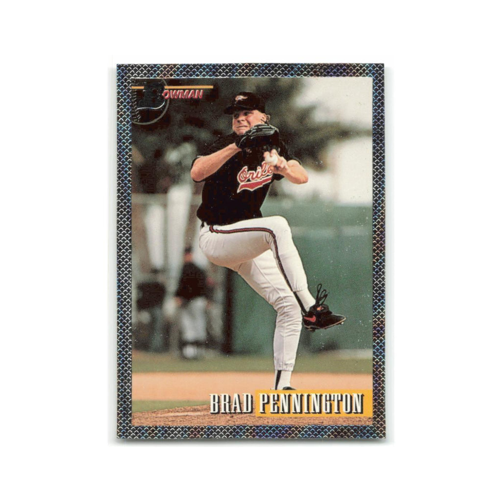Brad Pennington Rookie Foil 1993 Bowman #361 Baltimore Orioles Baseball Card NM