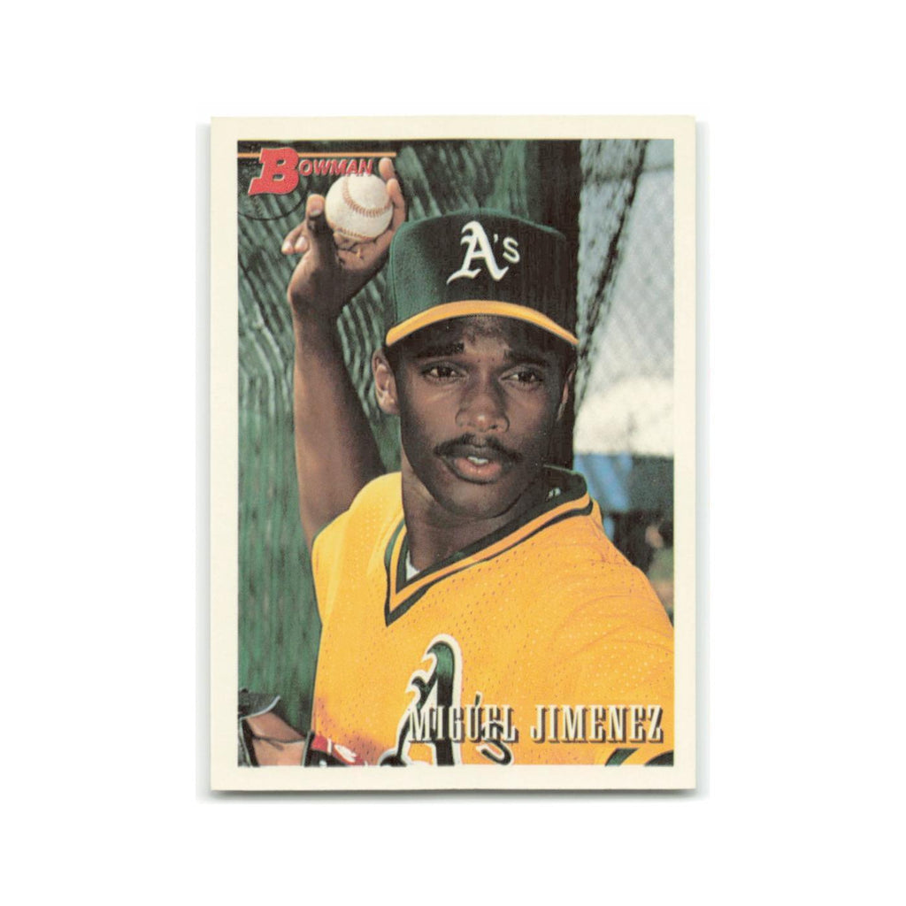 Miguel Jimenez Rookie 1993 Bowman #133 Oakland Athletics Baseball Card NM