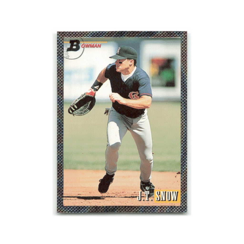 J.T. Snow Foil 1993 Bowman #340 California Angels Baseball Card NM