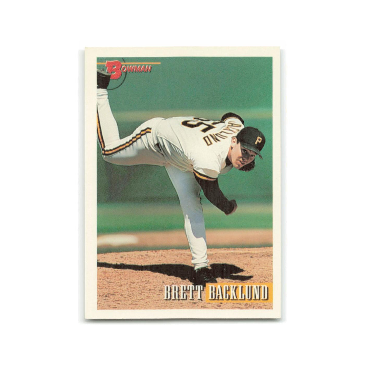 Brett Backlund Rookie 1993 Bowman #134 Pittsburgh Pirates Baseball Card NM