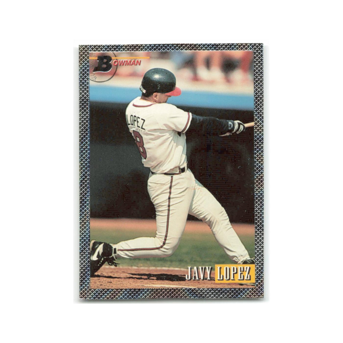 Javy Lopez Foil 1993 Bowman #343 Atlanta Braves Baseball Card NM