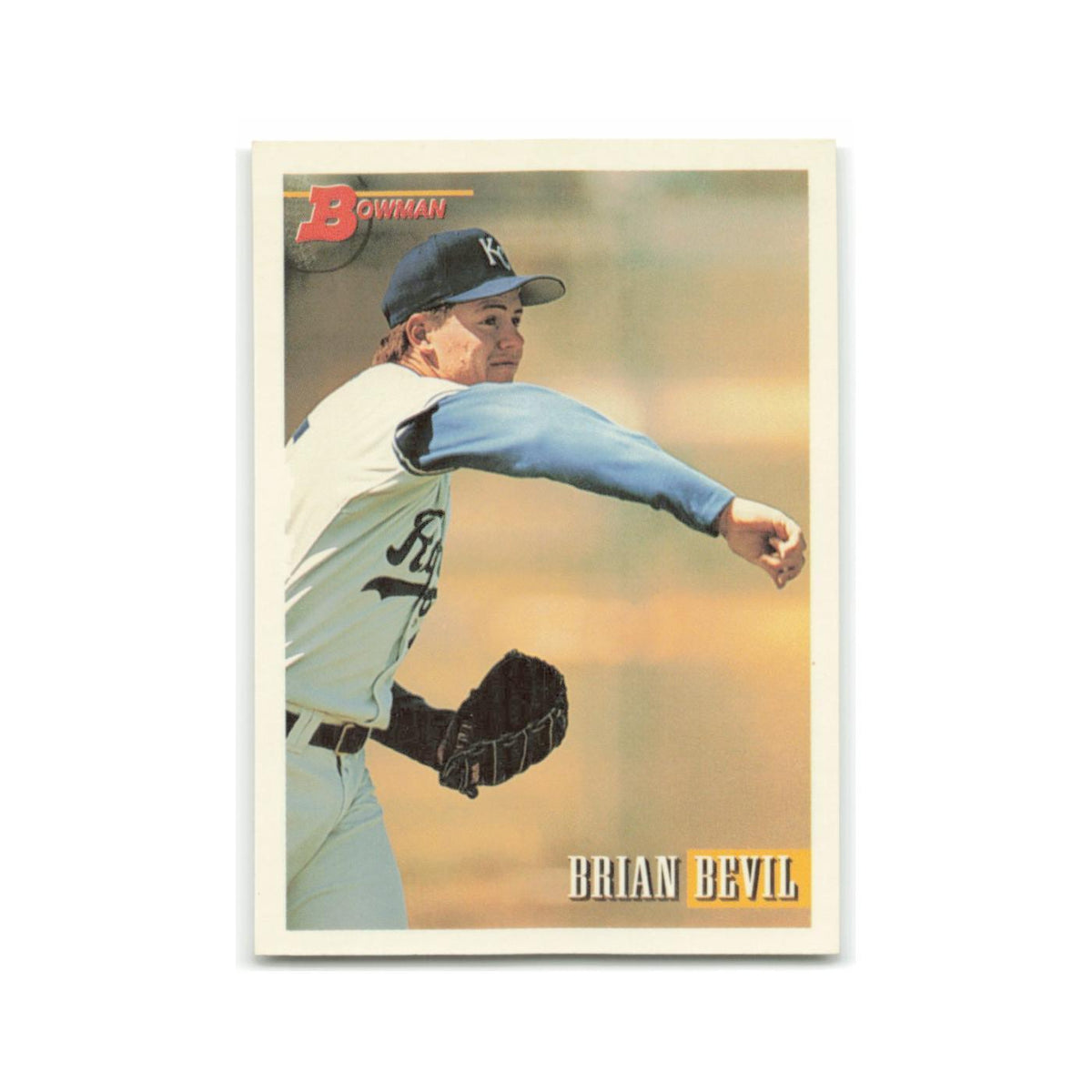 Brian Bevil Rookie 1993 Bowman #125 Kansas City Royals Baseball Card NM