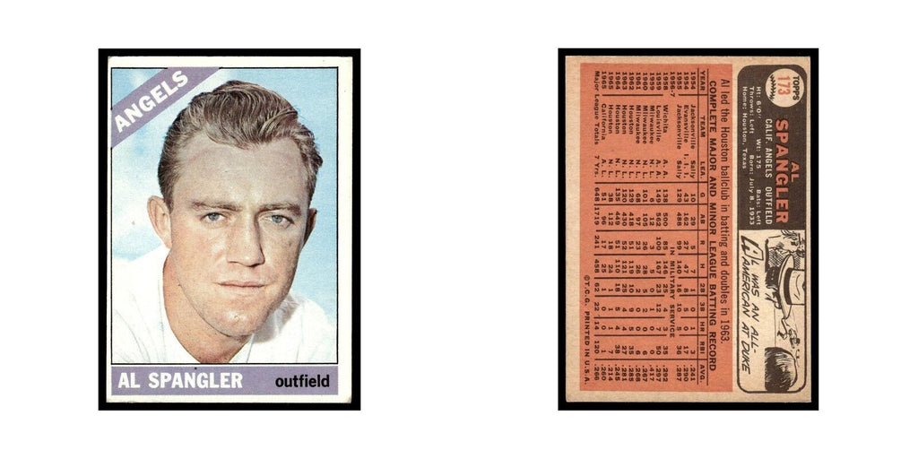 1966 Topps Al Spangler Angels #173