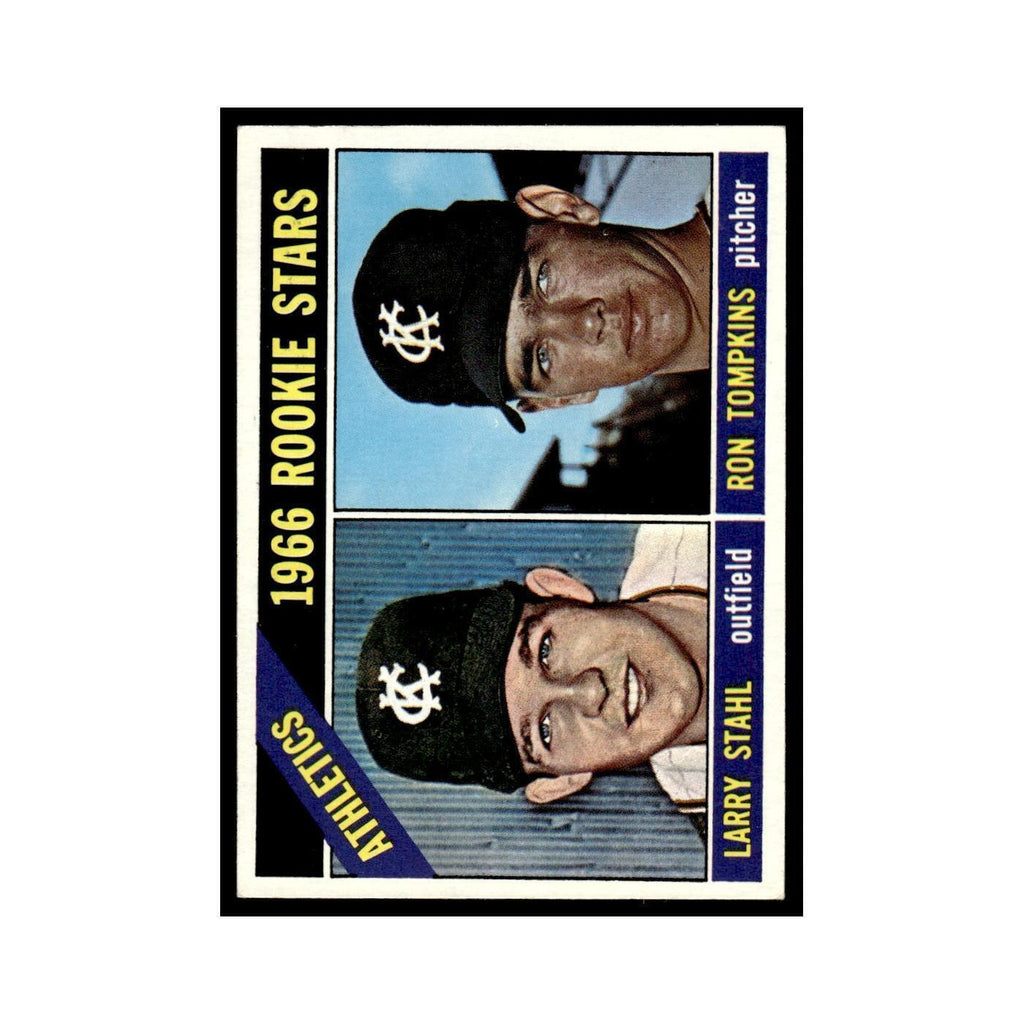 1966 Topps Larry Stahl/Ron Tompkins RC Kansas City Athletics #107