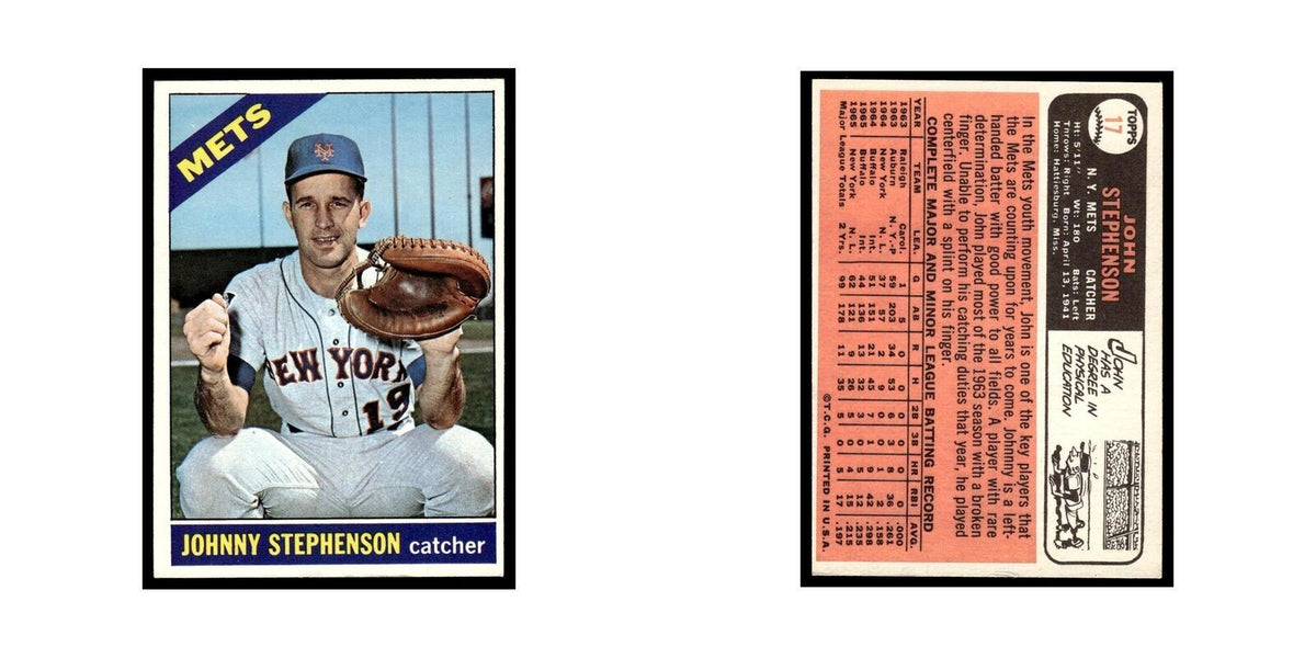 1966 Topps Johnny Stephenson Mets #17