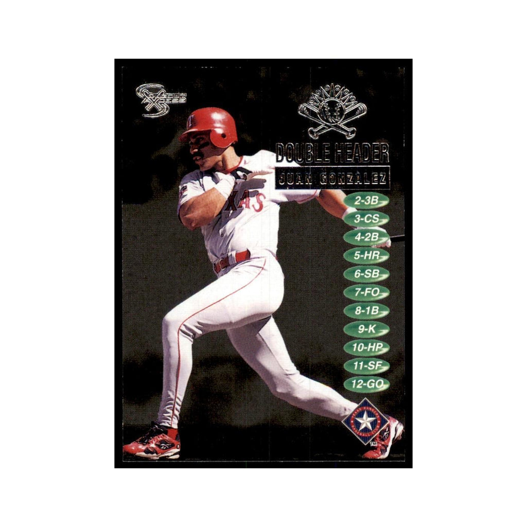 1998 SkyBox Dugout Axcess Juan Gonzalez Baseball Cards #7 OF 20