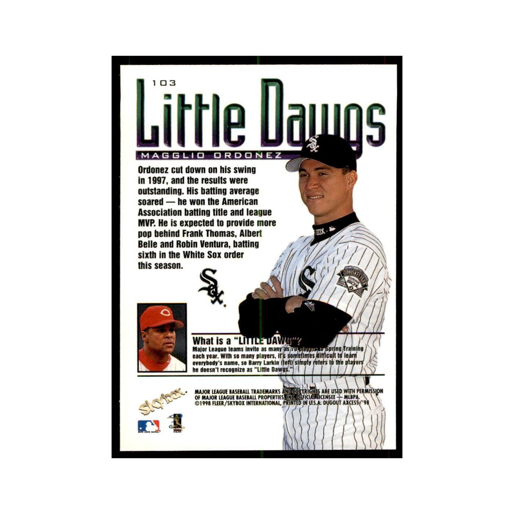 1998 SkyBox Dugout Axcess Magglio Ordonez Baseball Cards #103