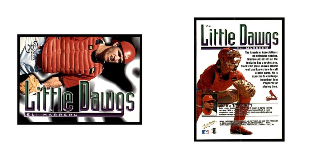 1998 SkyBox Dugout Axcess Eli Marrero Baseball Cards #92