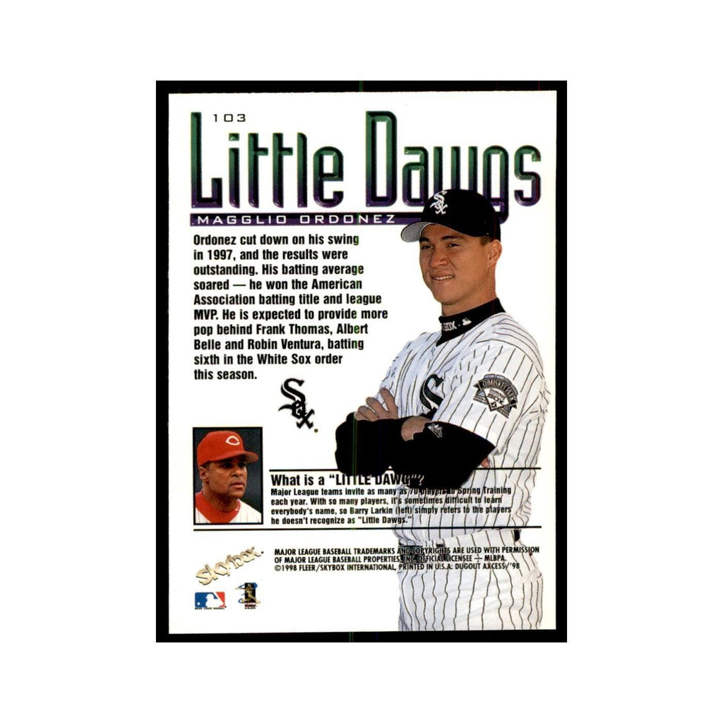 1998 SkyBox Dugout Axcess Magglio Ordonez Baseball Cards #103