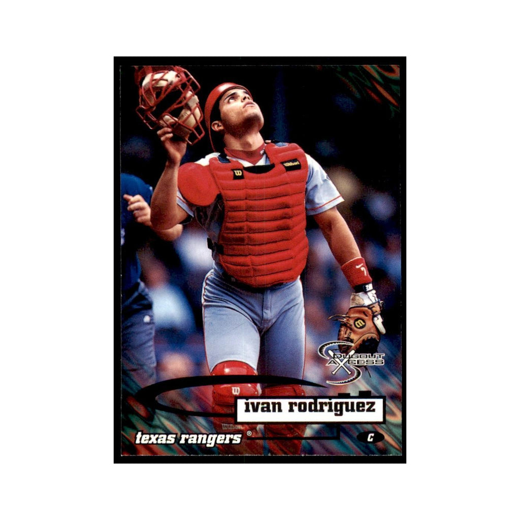 1998 SkyBox Dugout Axcess Ivan Rodriguez Baseball Cards #86