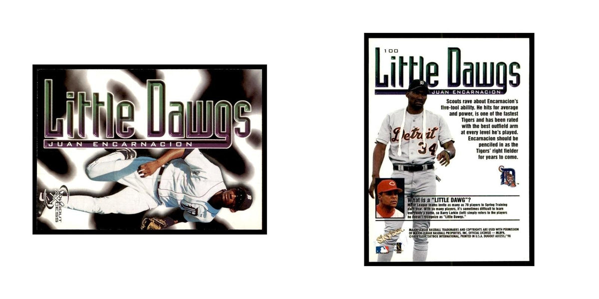 1998 SkyBox Dugout Axcess Juan Encarnacion Baseball Cards #100