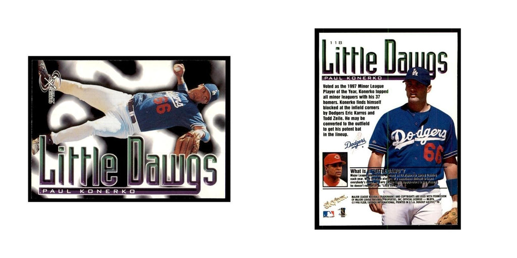 1998 SkyBox Dugout Axcess Paul Konerko Baseball Cards #118