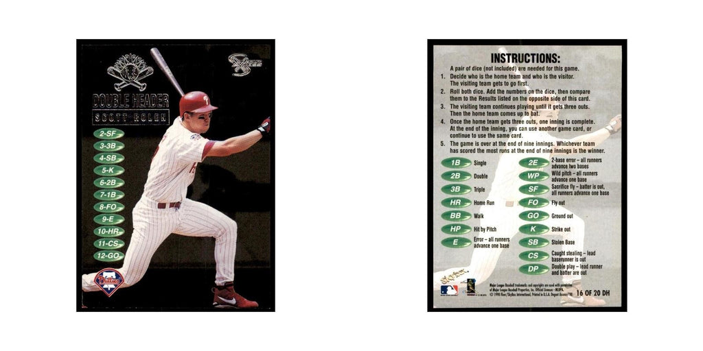 1998 SkyBox Dugout Axcess Scott Rolen Baseball Cards #16 OF 20