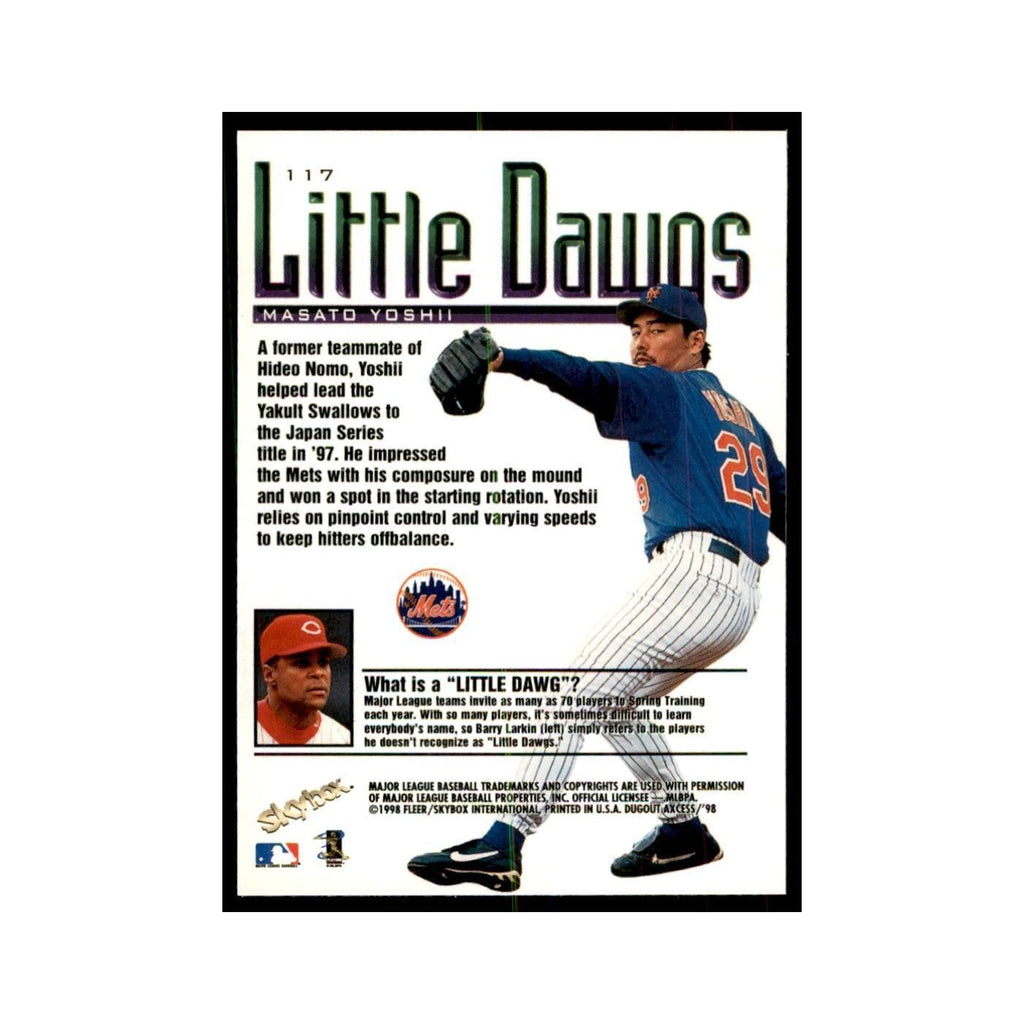 1998 SkyBox Dugout Axcess Masato Yoshii Baseball Cards #117