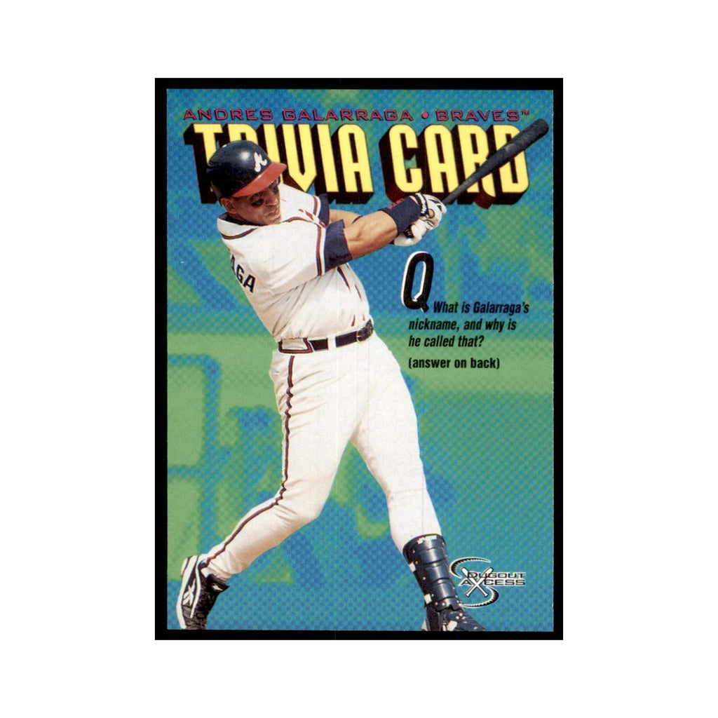 1998 SkyBox Dugout Axcess Andres Galarraga Baseball Cards #148