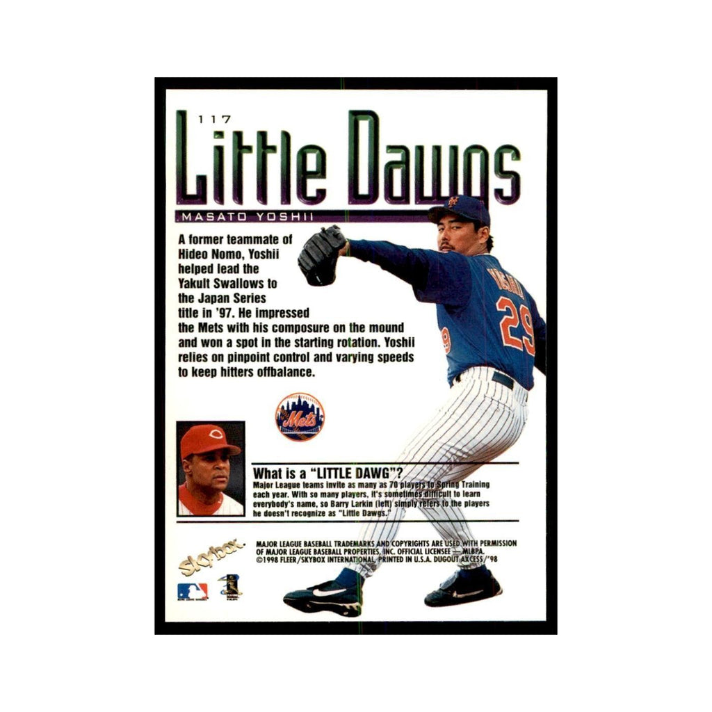 1998 SkyBox Dugout Axcess Masato Yoshii Baseball Cards #117