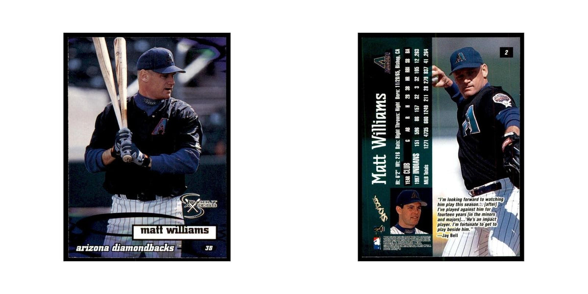 1998 SkyBox Dugout Axcess Matt Williams Baseball Cards #2